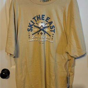 NWT Ski The East Tan Graphic T-Shirt XXL Men’s